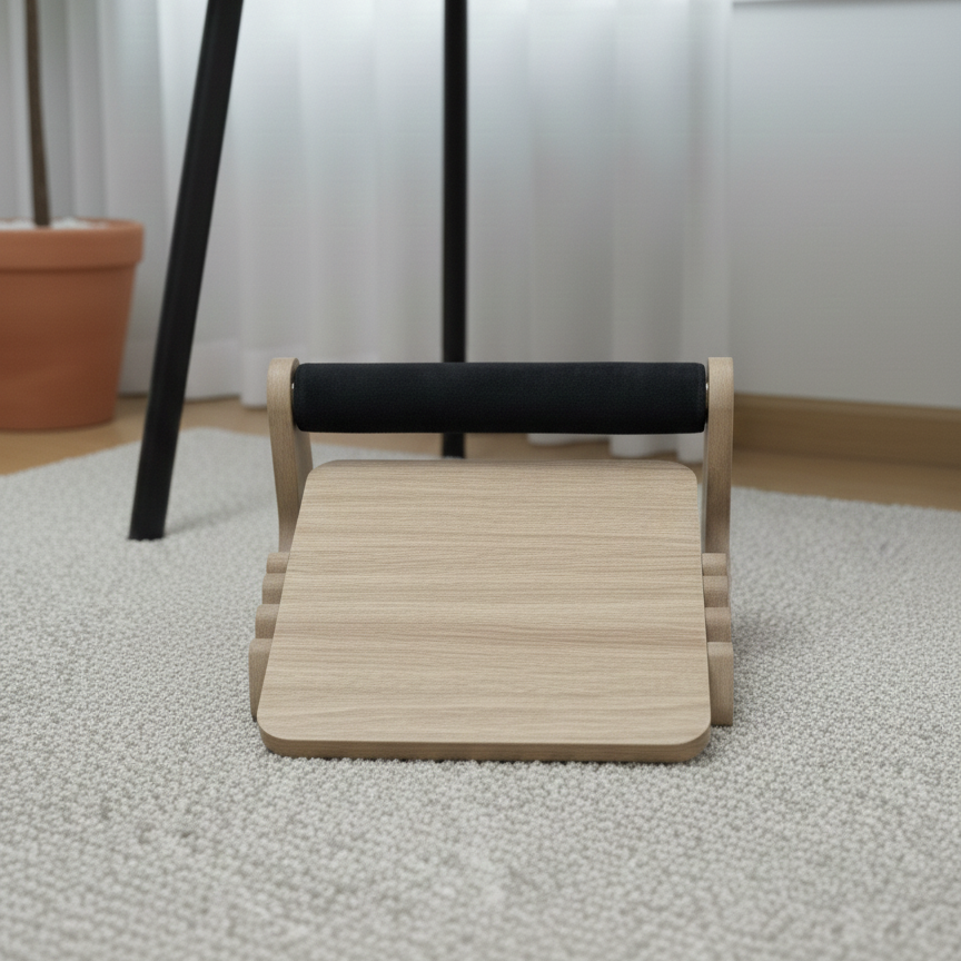 🪵 مسند القدمين الخشبي قابل للتعديل 👣